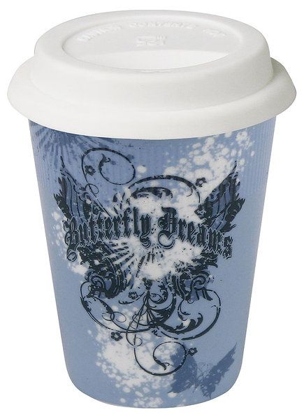 Coffee To Go Becher - Vintage Butterfly Dreams 380ml