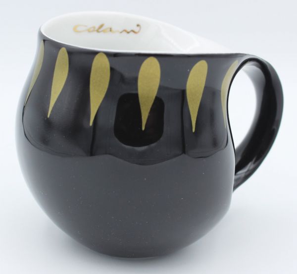 Colani designer Kaffeetasse Drops Schwarz / Gold