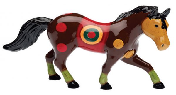 Deko Pferd 24cm handbemalt “SAMBA“